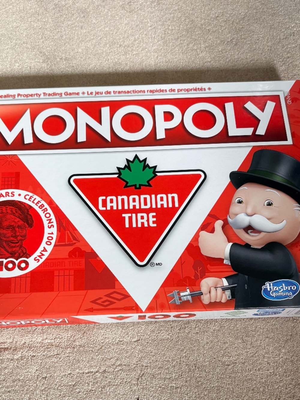 NEW Sealed Monopoly Canadian Tire 100th Anniversary Special Edition Game